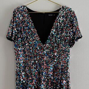 Nasty Gal Sequin Dress Size 14